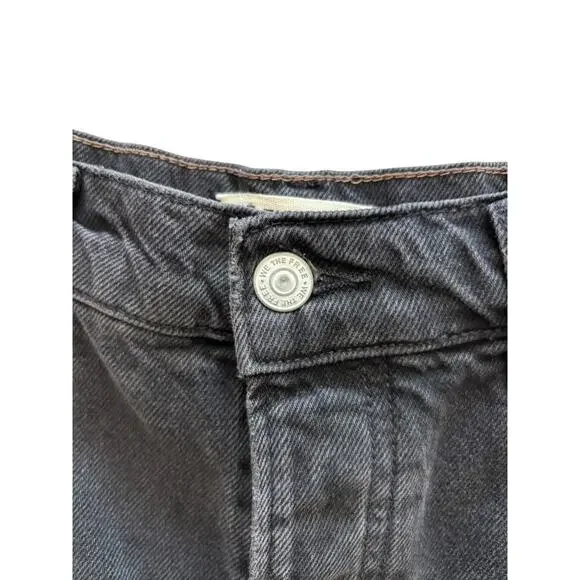 WE THE FREE FREE PEOPLE JAM SESSION RELAXED CAPRI NWT SIZE 27 ROCKSTEADY BLACK - Picture 4 of 10